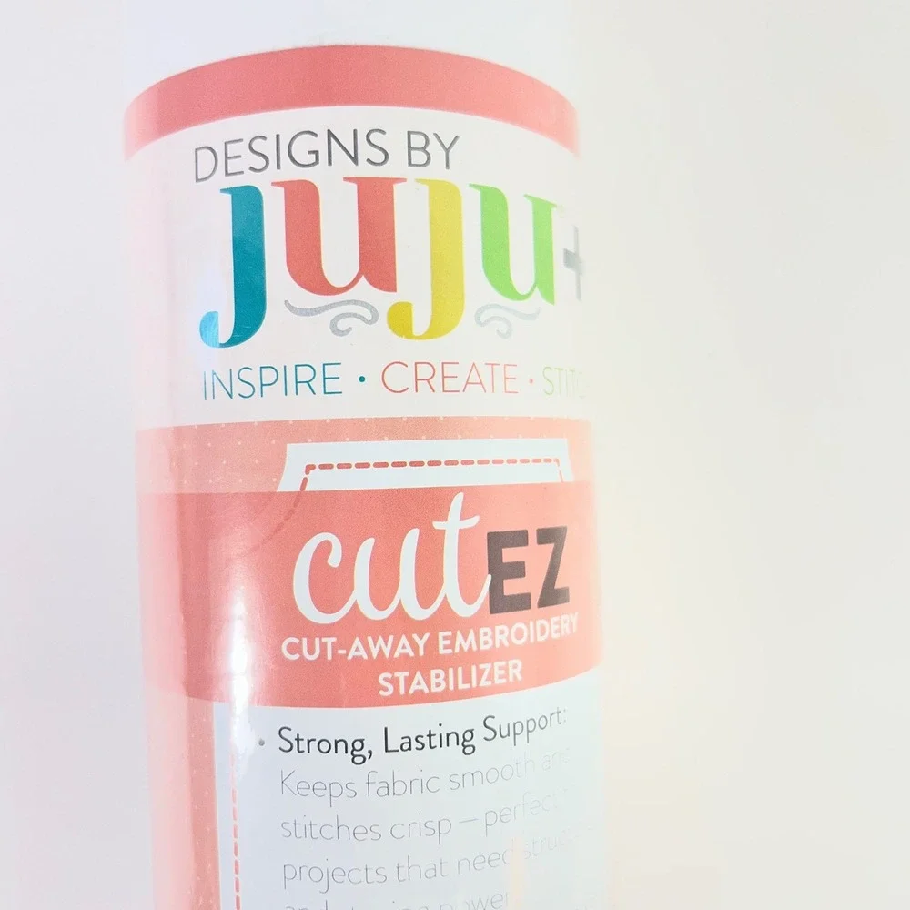 Designs by JuJu+ CutEz Cut Away Embroidery Stabilizer 19 5/8